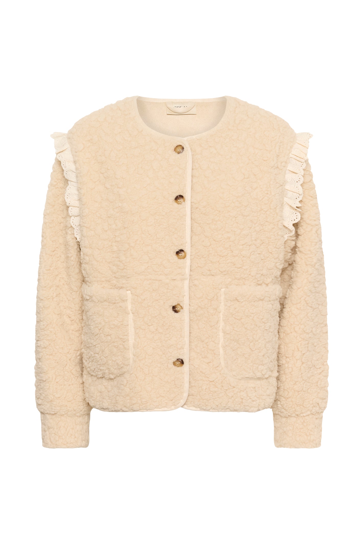 Cream 10615559 CRRana Lace Teddy Jacket – Oatmeal
