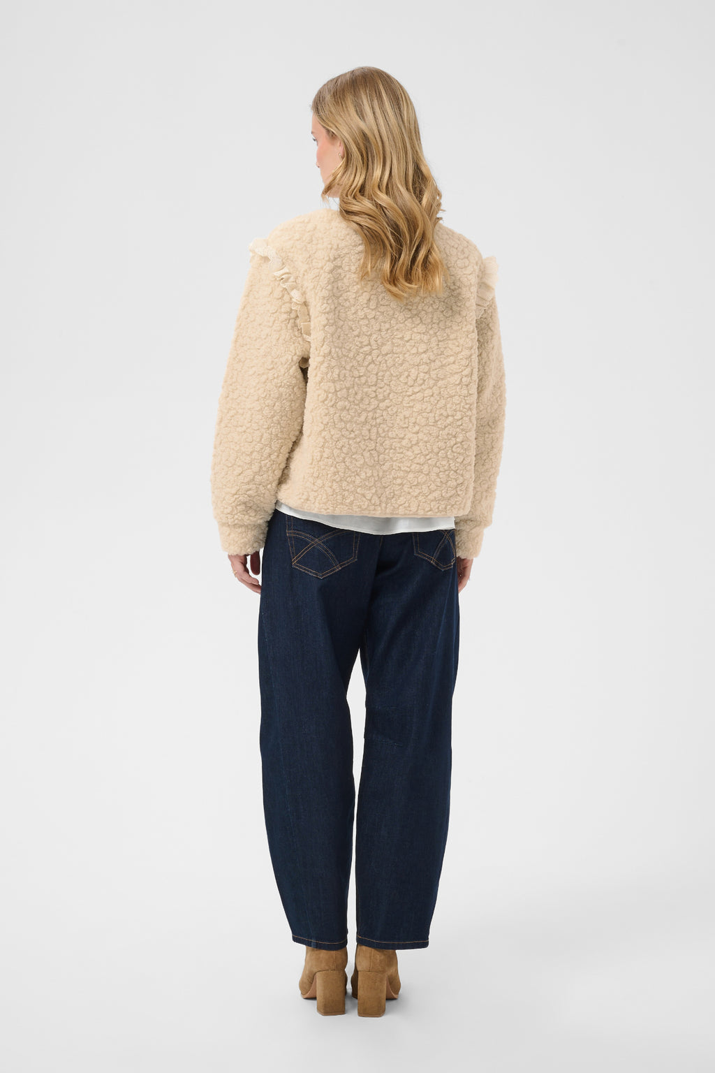 Cream 10615559 CRRana Lace Teddy Jacket – Oatmeal