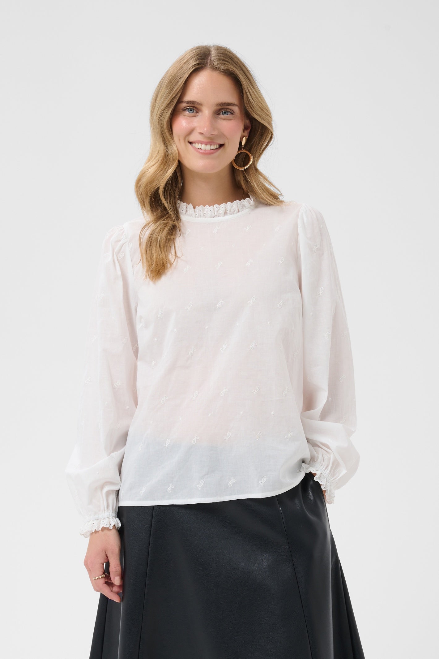 Cream 10615648 CRKalikah Blouse Snow White
