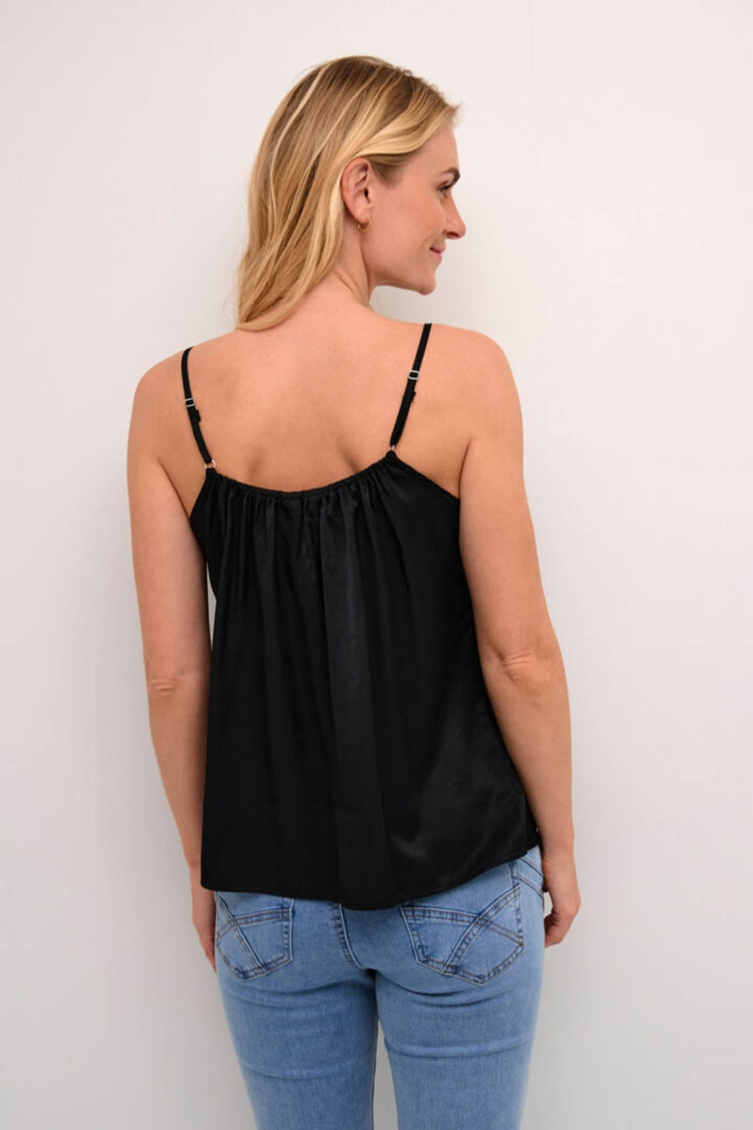 Cream CRanna black camisole lace top with straps dotique boutique chesterfield 1 45