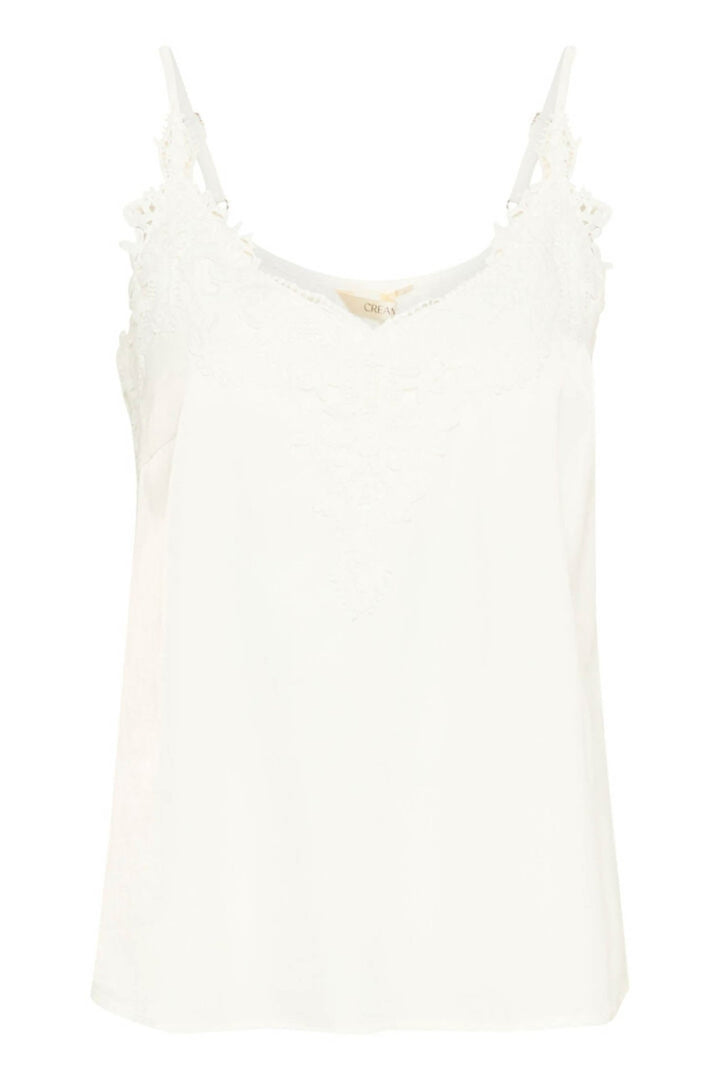 Cream CRanna snow white camisole lace top with straps dotique boutique chesterfield 1 2