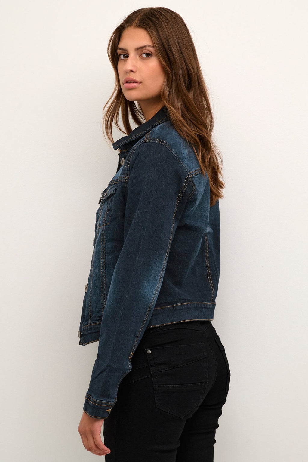 Cream CRLisa 10650245-60102 Denim Blue Jacket - Dotique Chesterfield