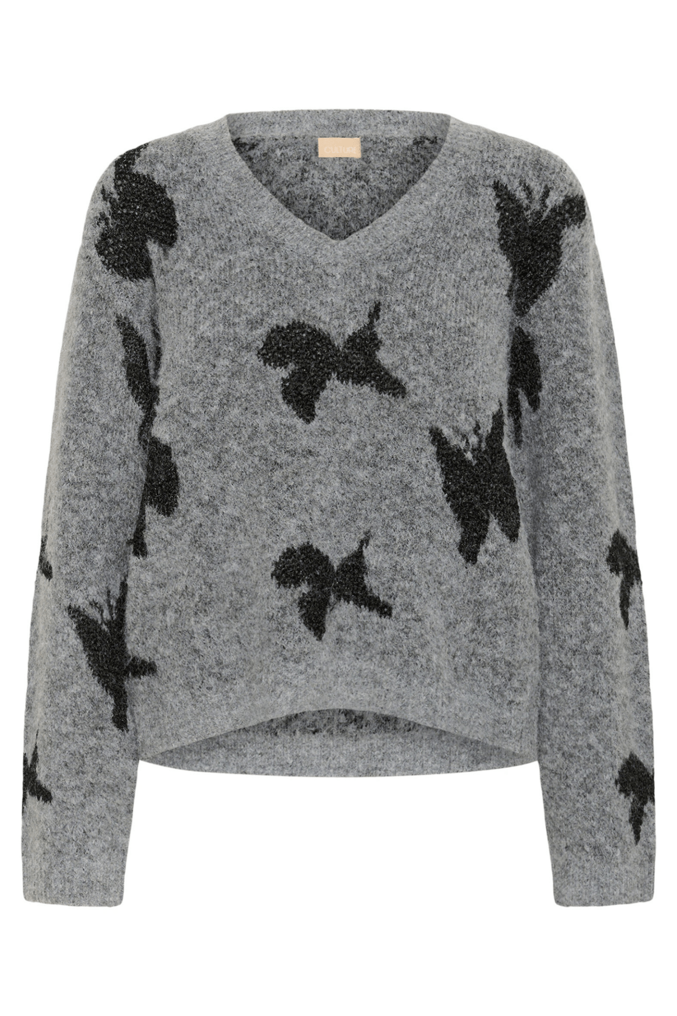 Culture 50112347CUfreya Pullover Mid Grey/Black Melange - Dotique - Culture