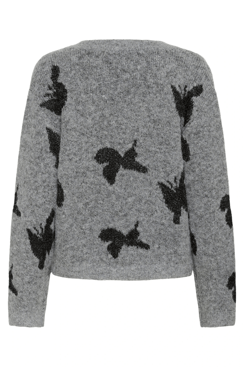 Culture 50112347CUfreya Pullover Mid Grey/Black Melange - Dotique - Culture