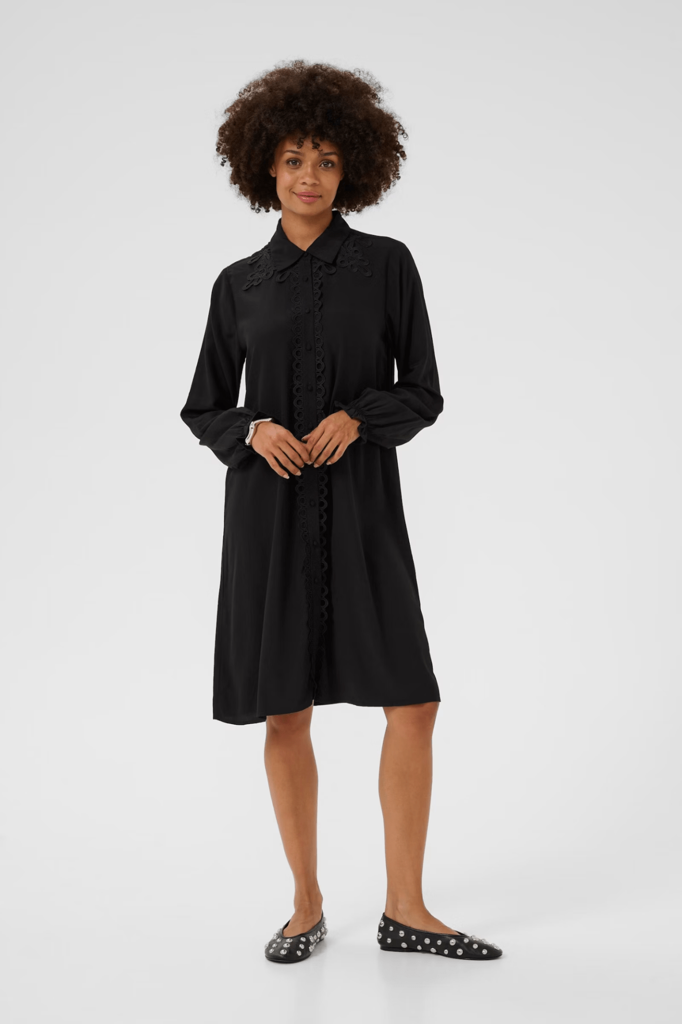 Culture 50112357 CUamanda Asmine Dress Black - Dotique - Culture