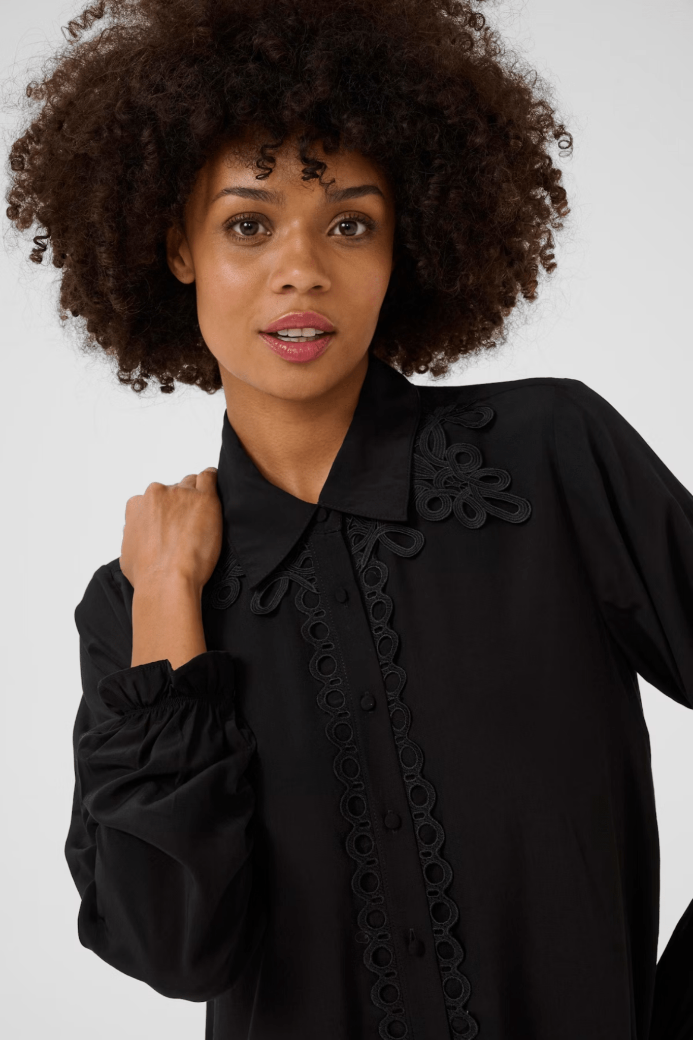 Culture 50112357 CUamanda Asmine Dress Black - Dotique - Culture