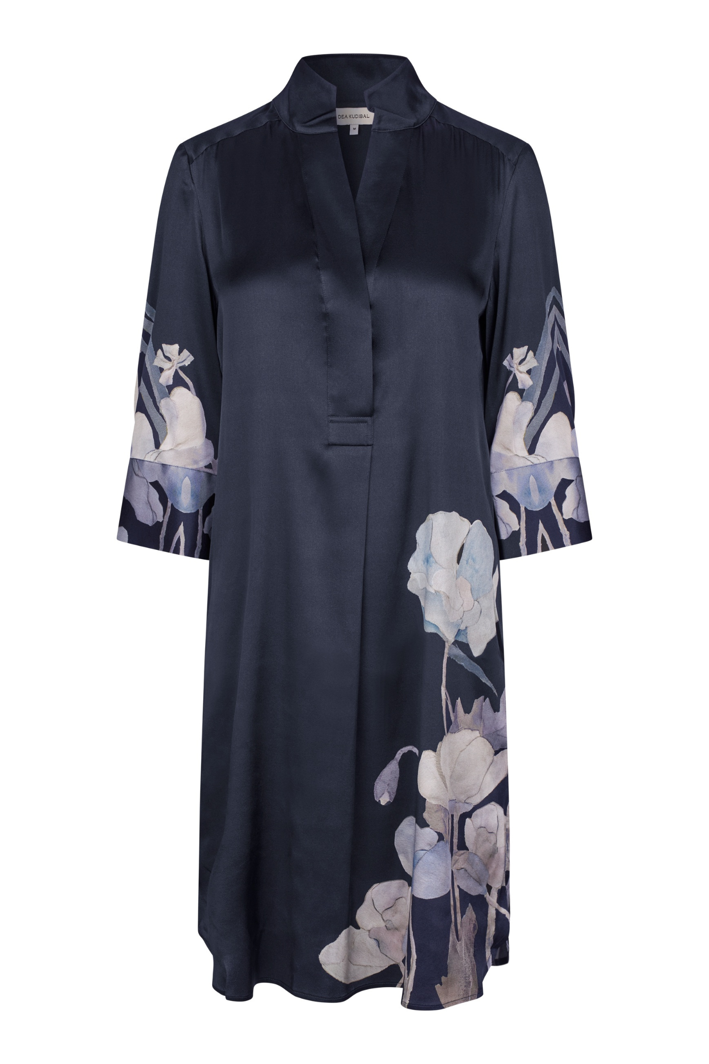 Shop the Dea Kudibal KamillesDEA Dress in Reverie Midnight at Dotique. A luxurious stretch silk midi dress in a beautiful oversized poppy print.