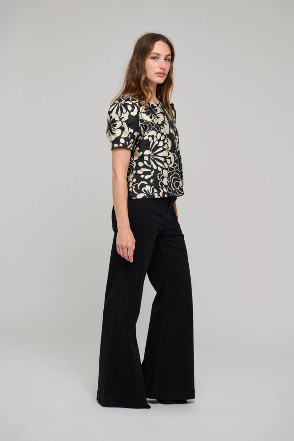 Dea Kudibal OlettaDEA Jacket Florana black floral jacket on model Shop Dea Kudibal at Dotique