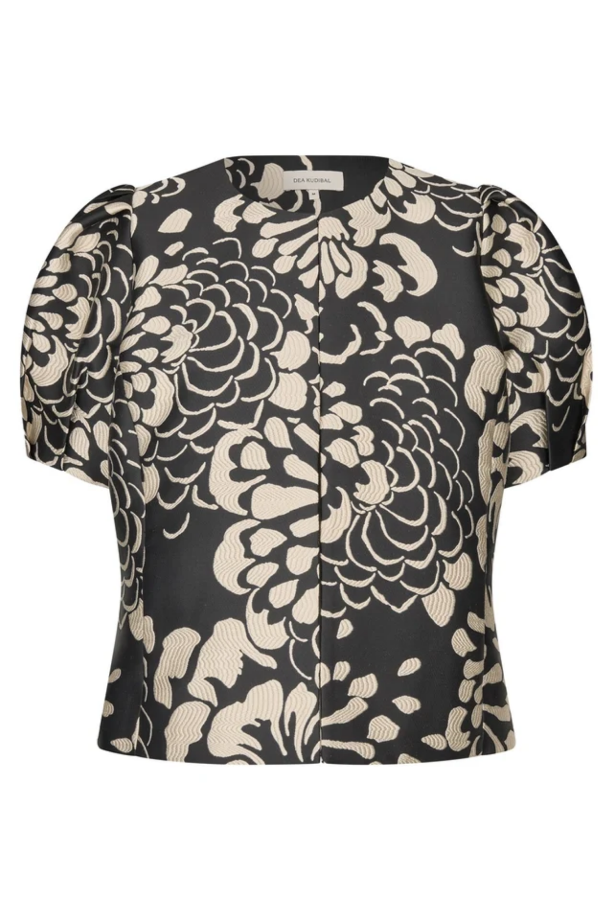 Dea Kudibal OlettaDEA Jacket Florana by Dea Kudibal in black and cream floral print. Shop Dea Kudibal at Dotique.