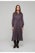 Shop the Dea Kudibal RudyDEA Dress in Eclipse Moonlight at Dotique. A luxurious stretch silk twill midi dress with long sleeves and high cuffs.