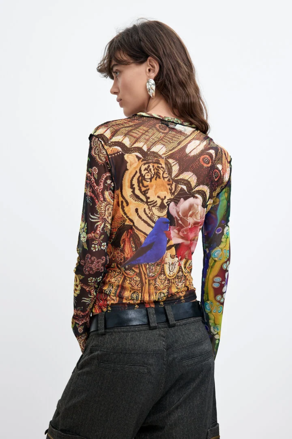 Desigual x M. Christian Lacroix Printed Long Sleeve Top – Multicolour
