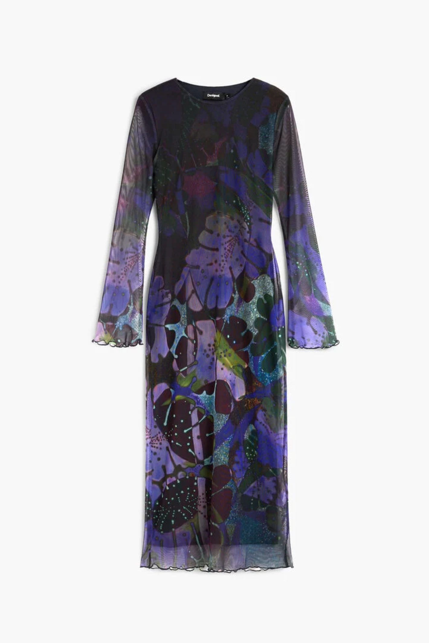 Desigual x M. Christian Lacroix Printed Tulle Maxi Dress – Purple