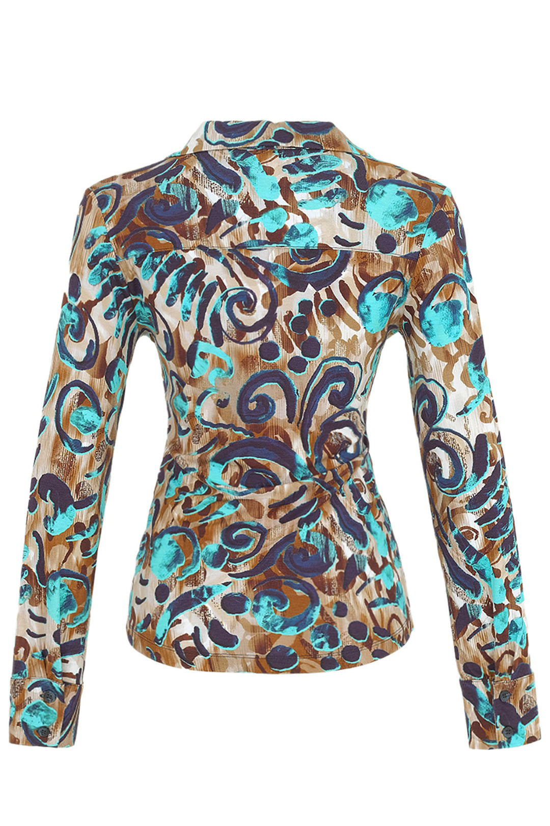 Dolcezza 74102 Shirt brown Fascination With Colours Print - Dotique