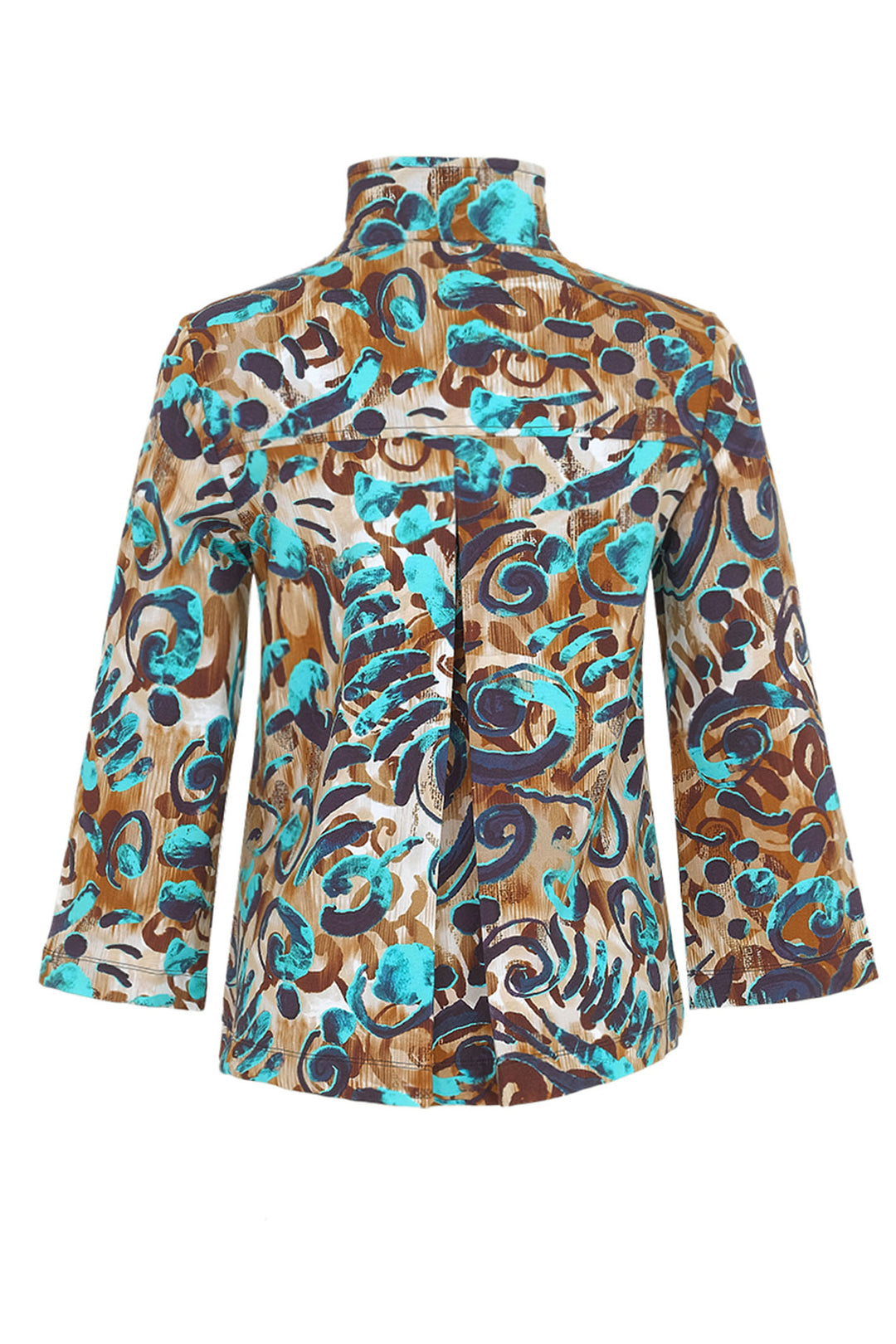 Dolcezza 74107 Jacket Brown Fascination With Colours Print - Dotique