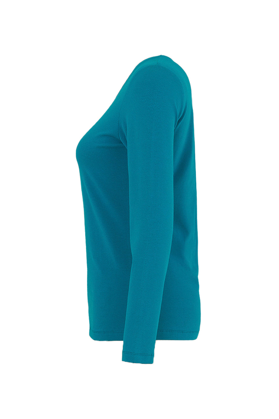 Dolcezza 74500 Teal Blue Long Sleeve T-Shirt Top - Dotique