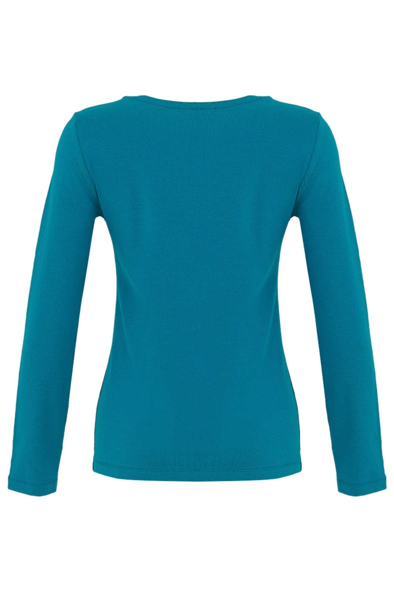 Dolcezza 74500 Teal Blue Long Sleeve T-Shirt Top - Dotique