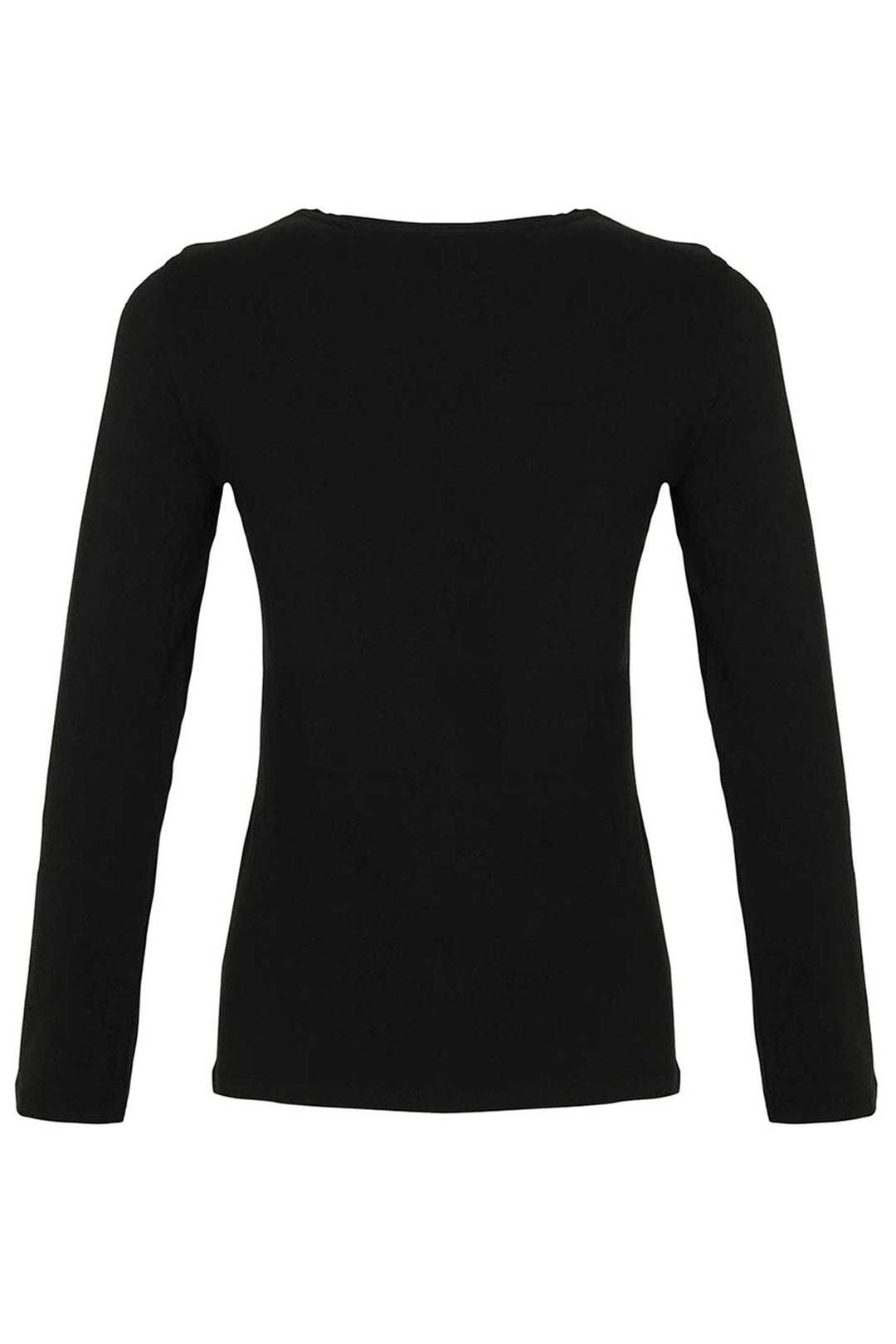 Dolcezza 745000 Black Long Sleeve T-Shirt Top - Dotique