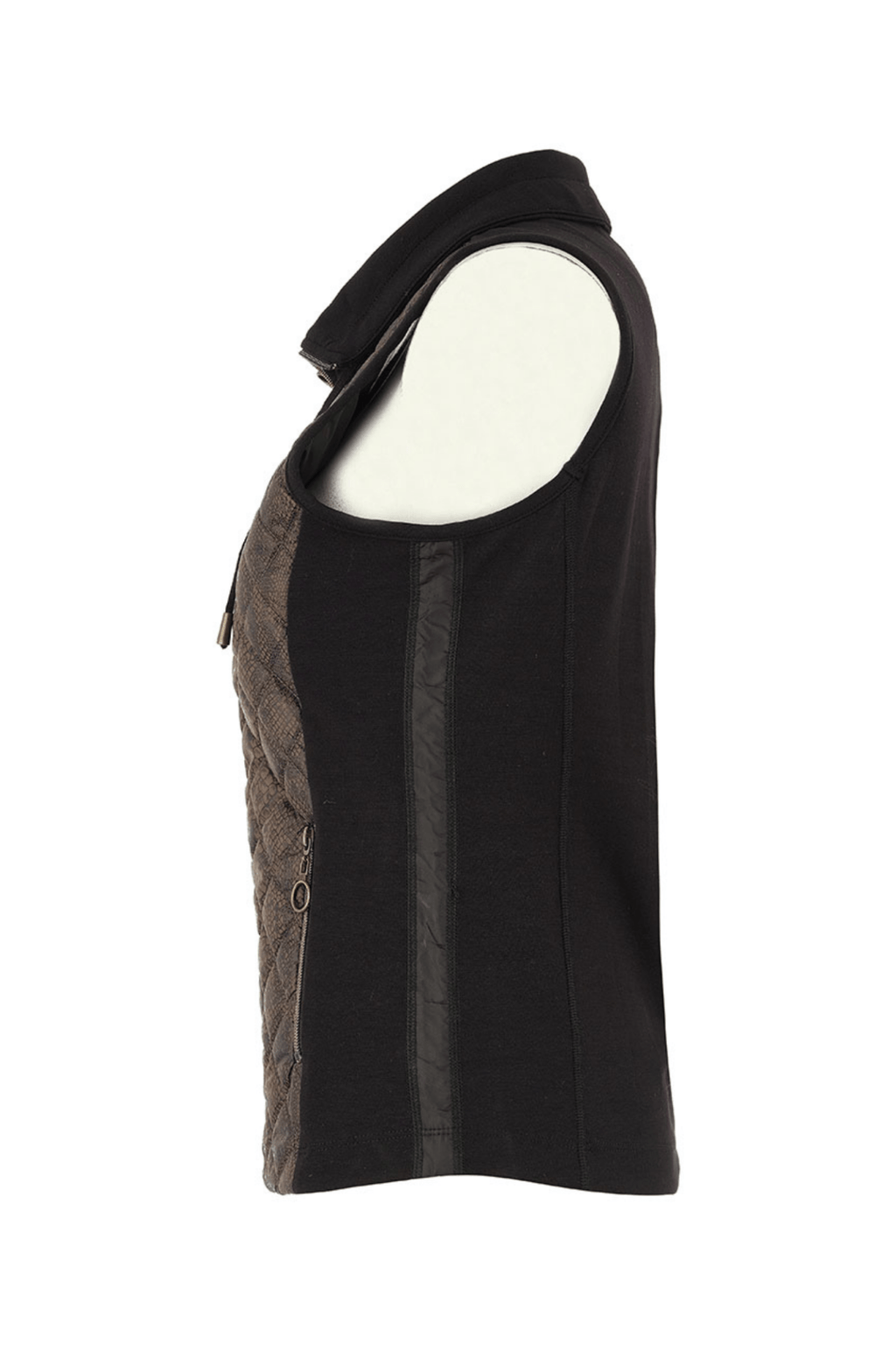 Dolcezza 75158 Quilted Snake - Print Zip Gilet - Dotique - Dolcezza