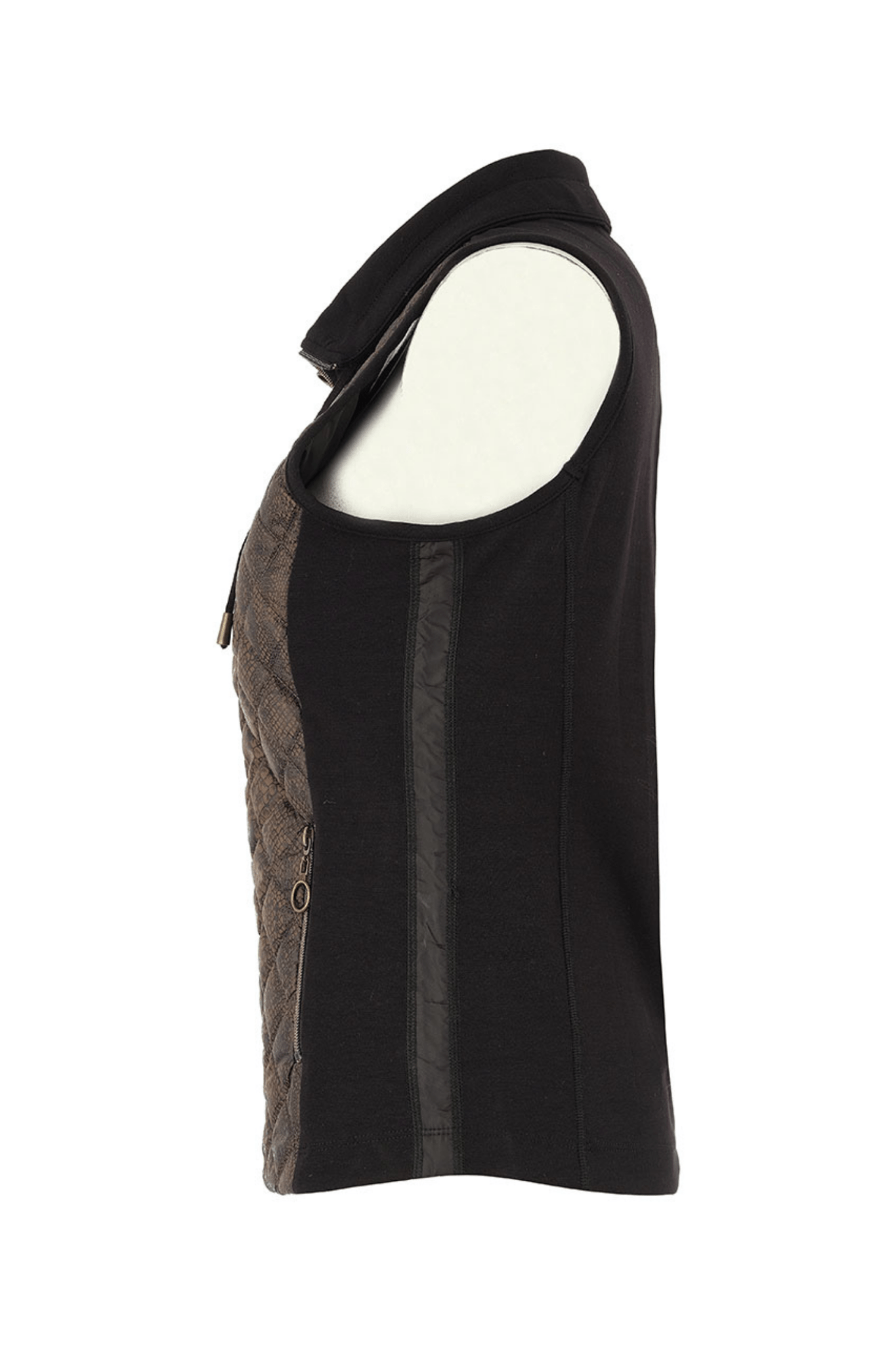 Dolcezza 75158 Quilted Snake - Print Zip Gilet - Dotique - Dolcezza