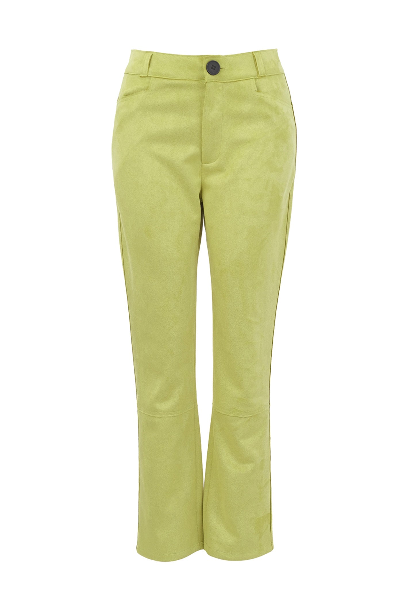 Dotique Dolcezza 76251 woven trousers in lime with a flattering straight-leg silhouette and soft stretch fabric. Shop Dolcezza at Dotique.