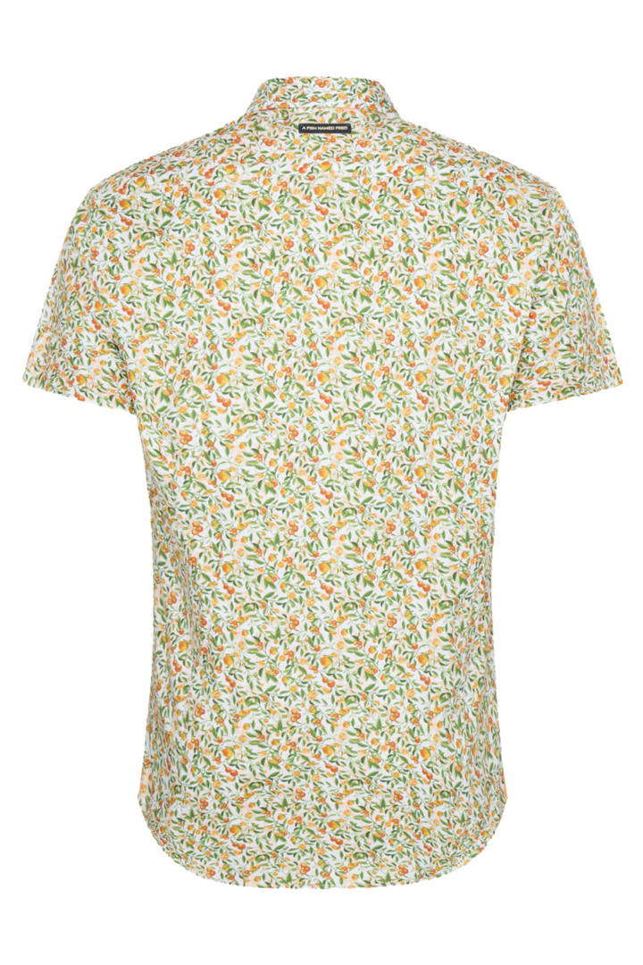 A Fish Named Fred 31.053 Short Sleeve Men's Shirt Citrus - Light Green