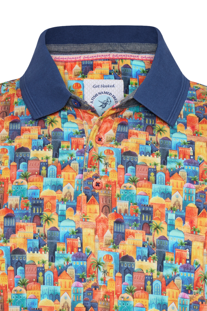 A Fish Named Fred Men's Polo Shirt 31.305 Multicolour Town
