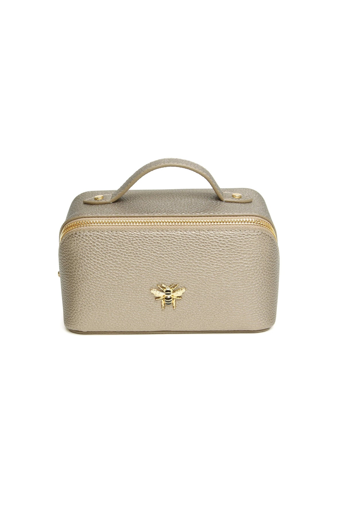Alice Wheeler Bronze Mini Train Case, product view. Shop Alice Wheeler at Dotique.