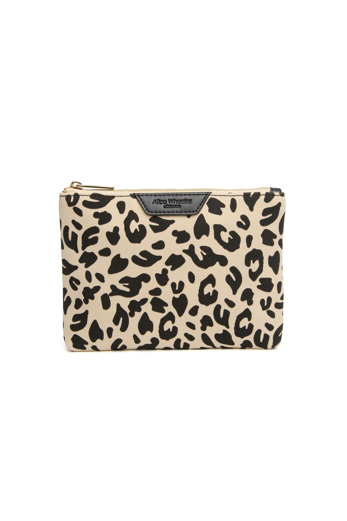 Alice Wheeler Light Leopard Pouch, product view. Shop Alice Wheeler at Dotique.