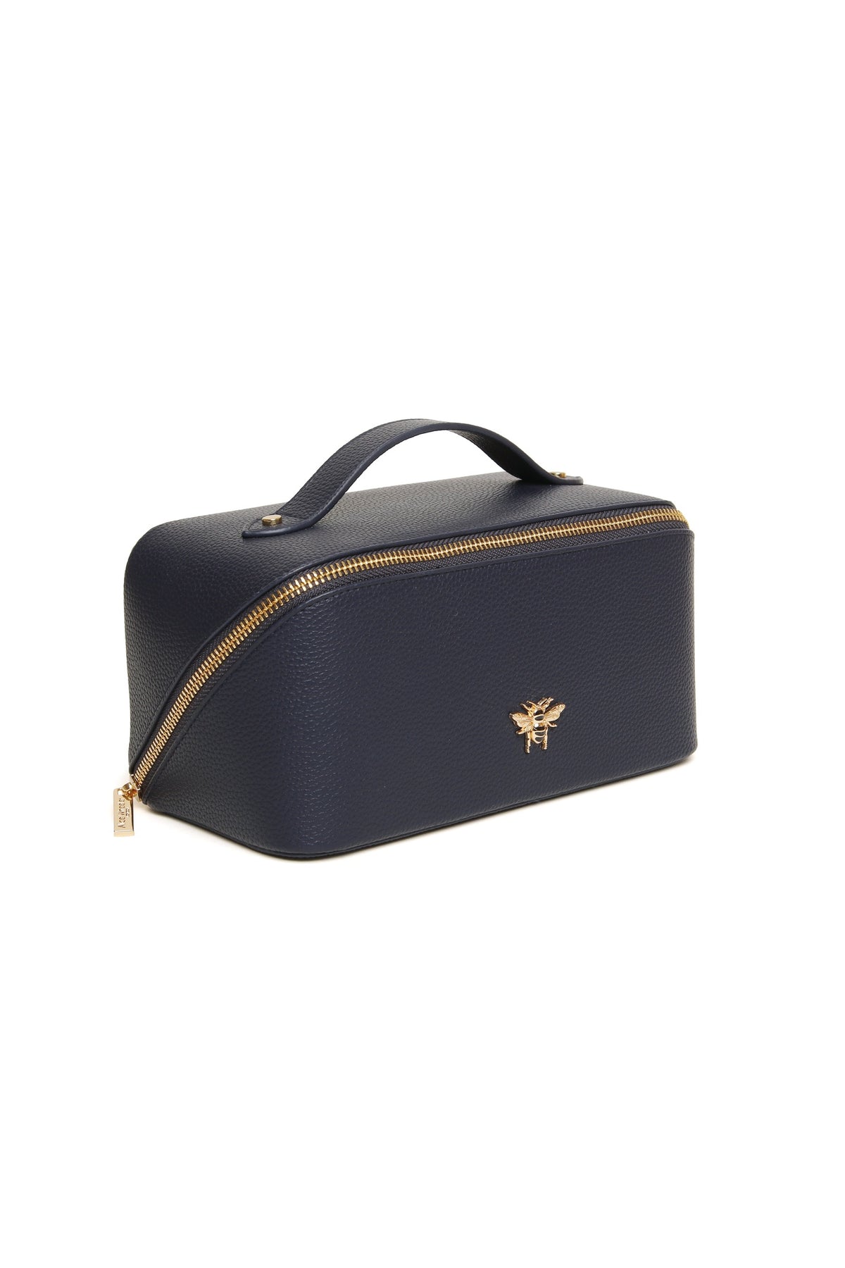 Alice Wheeler Navy Train Case, additional view. Shop Alice Wheeler at Dotique.