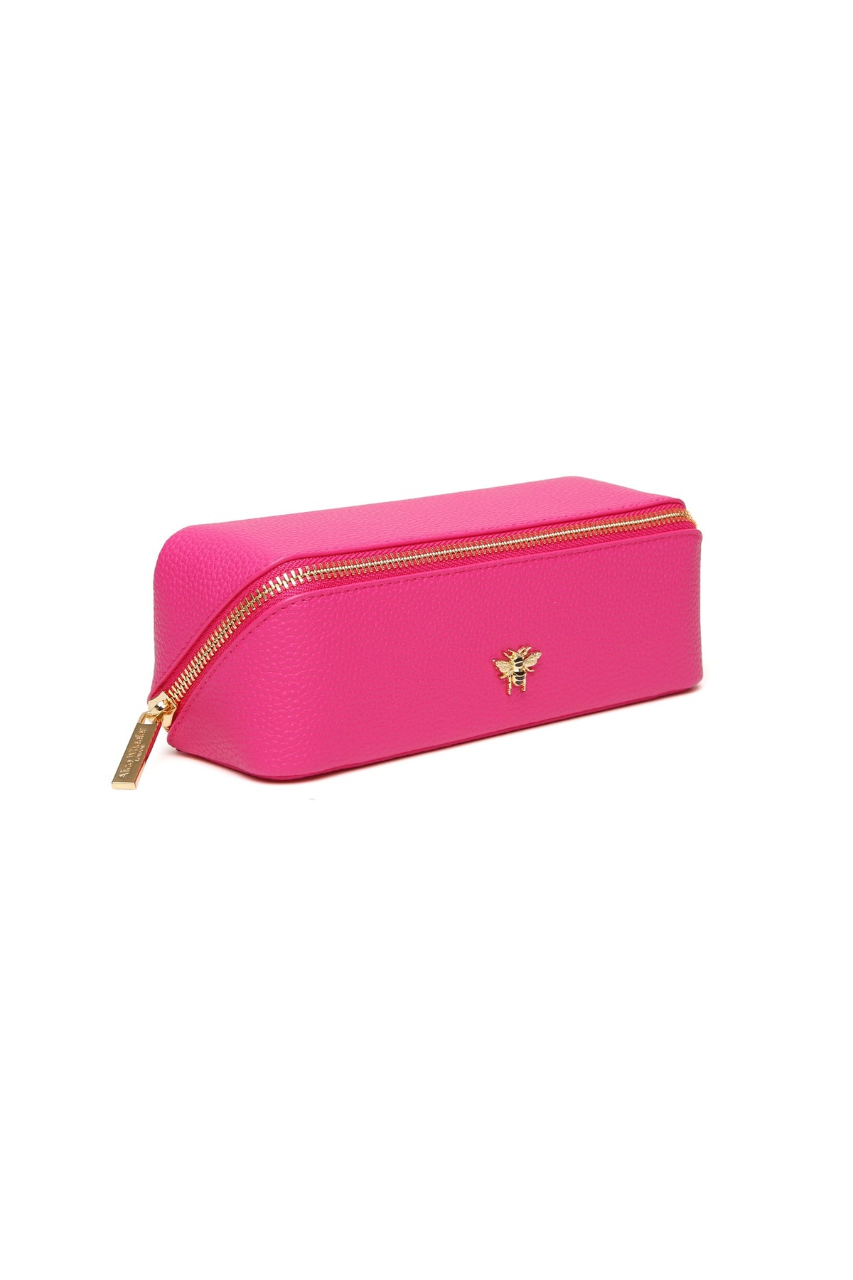 Alice Wheeler Hot Pink Small Train Case, additional view. Shop Alice Wheeler at Dotique.