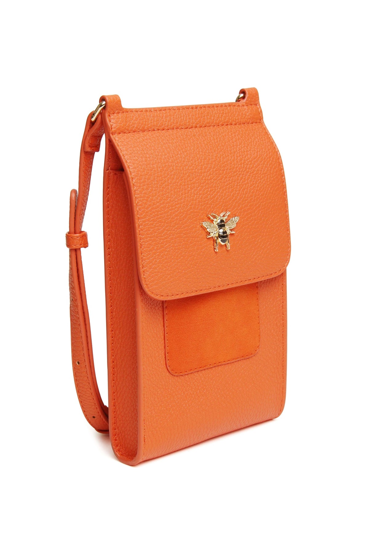 Alice Wheeler Orange Mini Bloomsbury Crossbody Bag, additional view. Shop Alice Wheeler at Dotique.