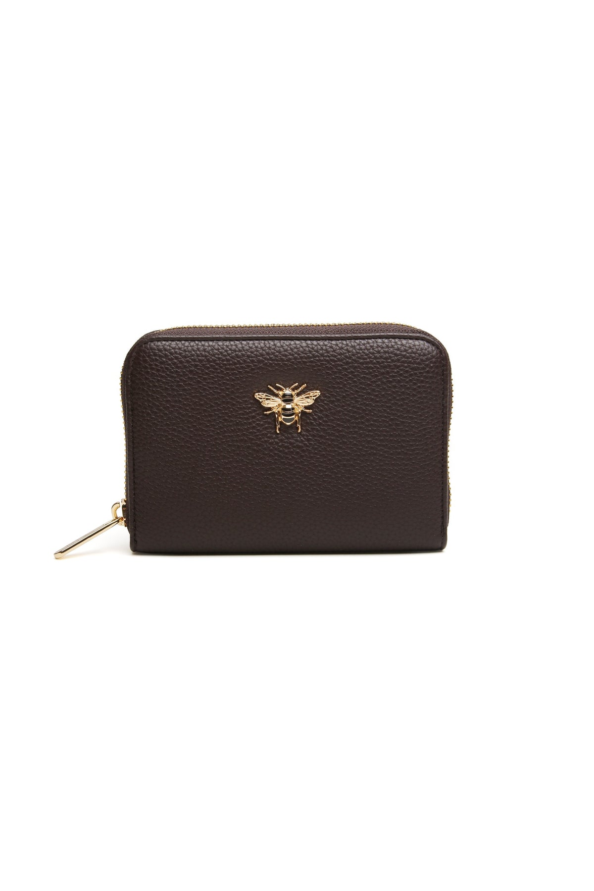 Alice Wheeler Chocolate Bromley Purse, product view. Shop Alice Wheeler at Dotique.