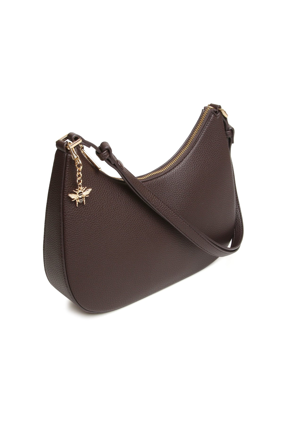 Alice Wheeler Chocolate Ascot Crossbody Bag, additional view. Shop Alice Wheeler at Dotique.