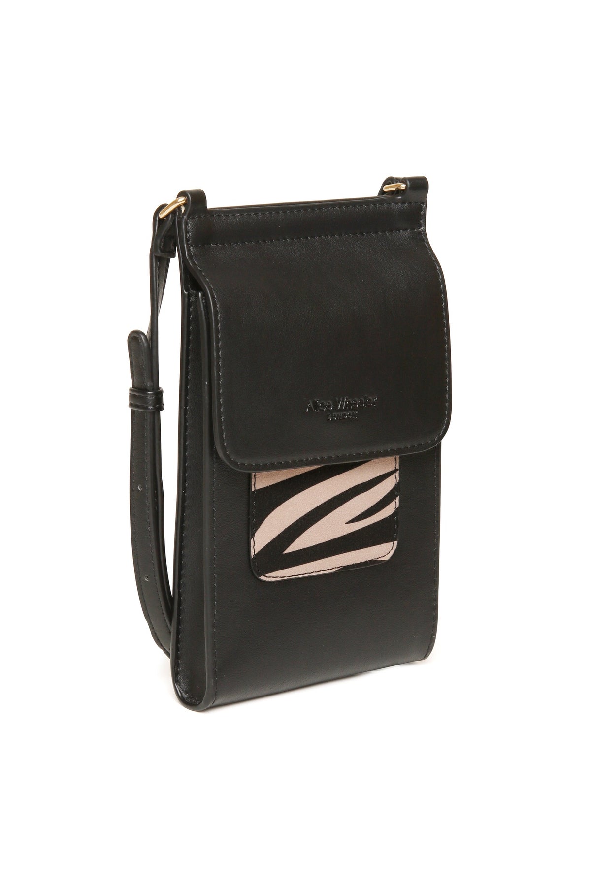 Alice Wheeler Zebra Mini Bloomsbury Crossbody Bag, additional view. Shop Alice Wheeler at Dotique.