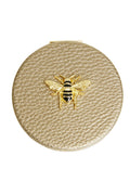 Alice Wheeler Round Compact Mirror in Bronze AW6054, front view. Shop Alice Wheeler at Dotique.