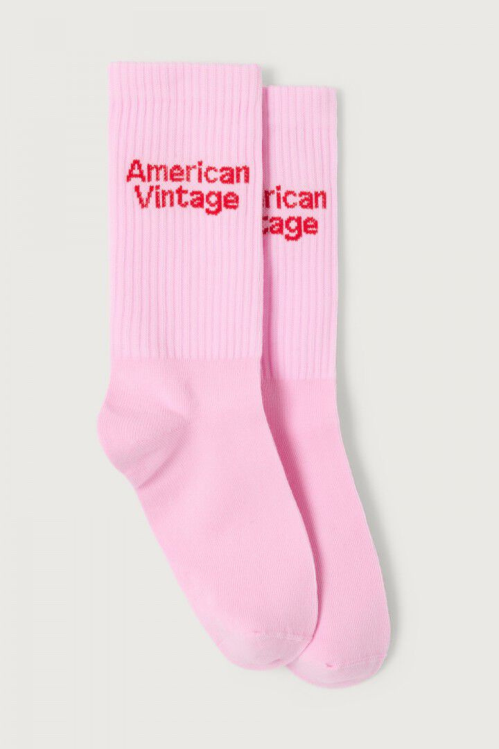 American Vintage Clypsun unisex lilac socks in soft ribbed knit