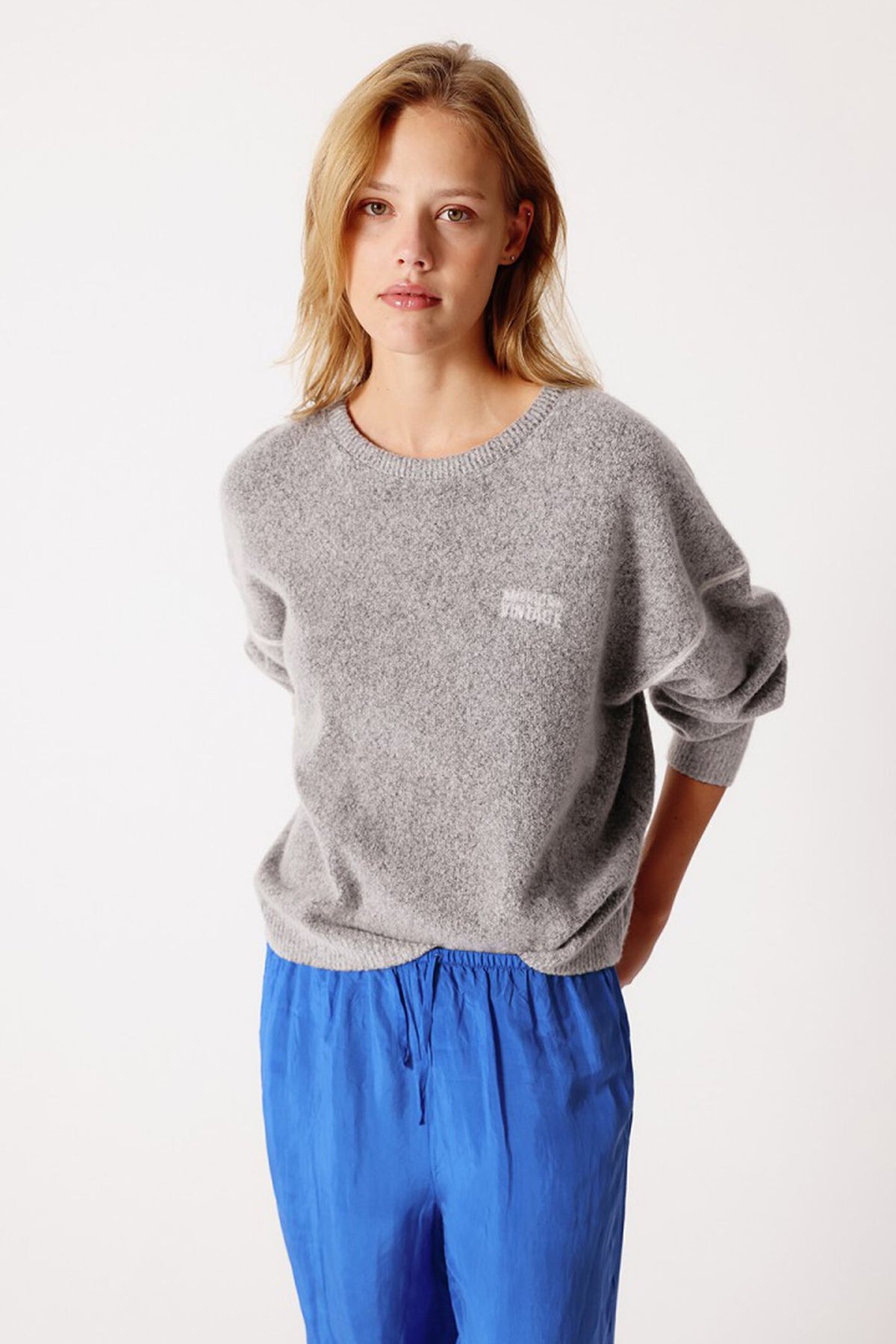 American Vintage Damsville jumper Carbone Print – view 1. Shop American Vintage at Dotique.