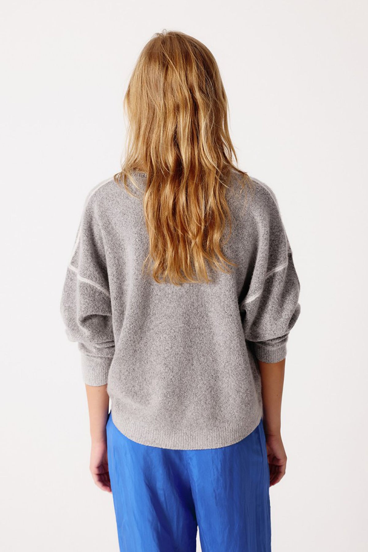 American Vintage Damsville jumper Carbone Print – view 2. Shop American Vintage at Dotique.