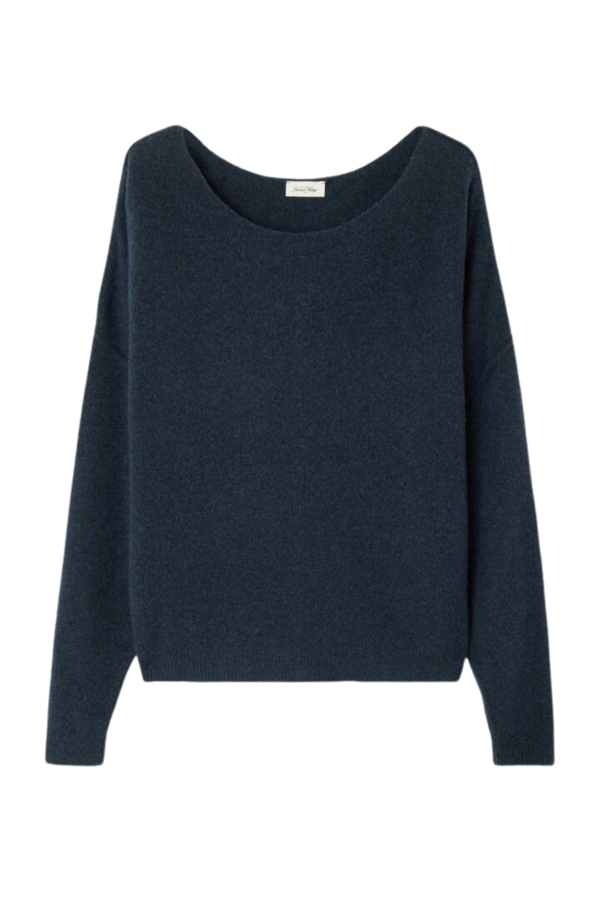 American Vintage Women's Damsville Jumper in Navy Blue Black Melange