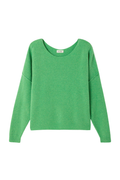 American Vintage Women’s Jumper Damsville - Paturage Chine in green by american vintage shop american vintage at Dotique