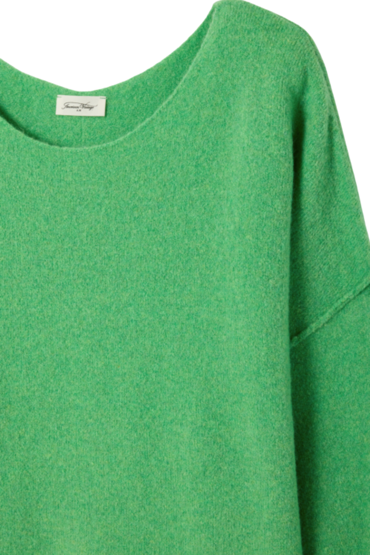 American Vintage Women’s Jumper Damsville - Paturage Chine in green by american vintage Shop american vintage at Dotique