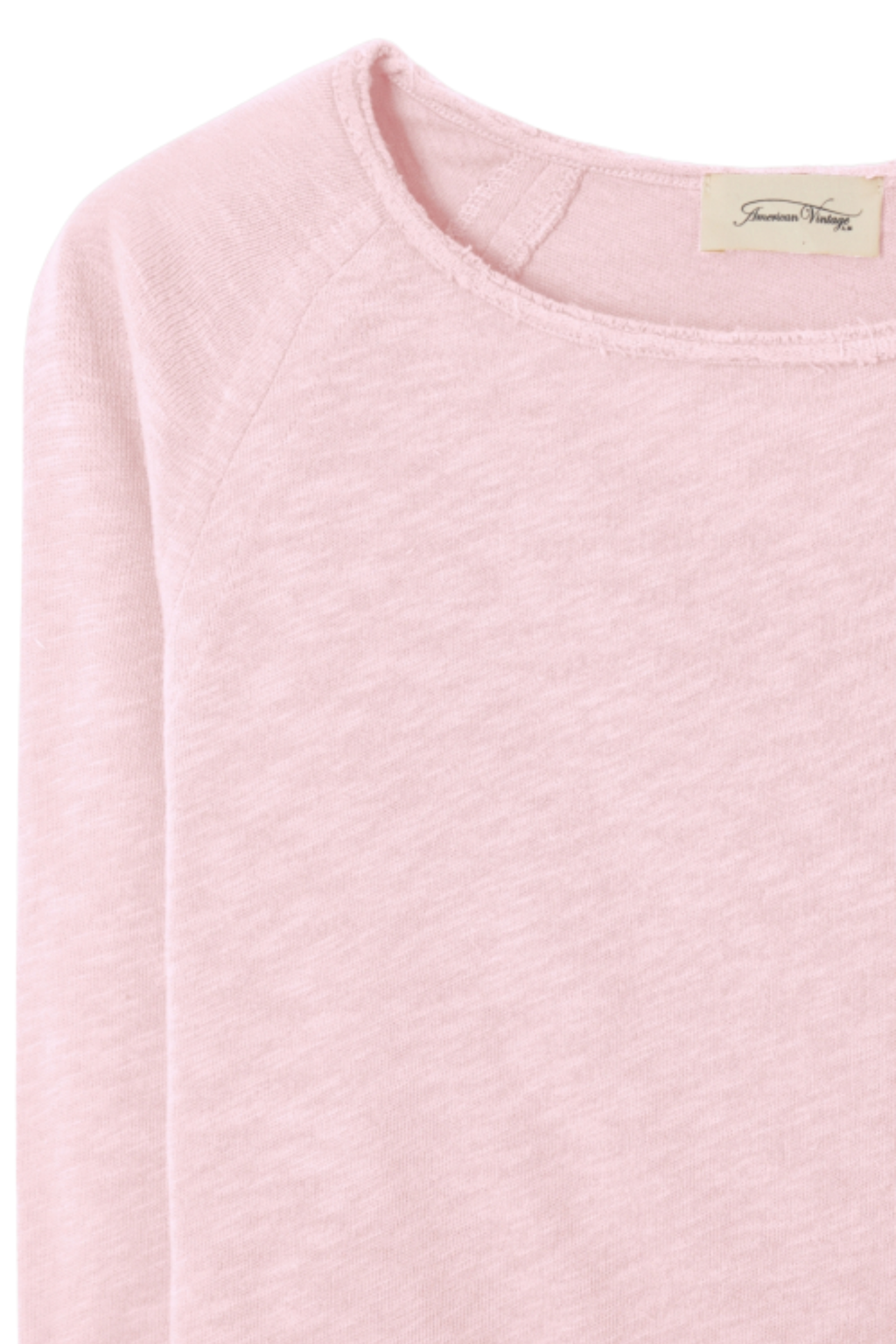 Relaxed fit American Vintage cotton long sleeve tee. Shop at Dotique.