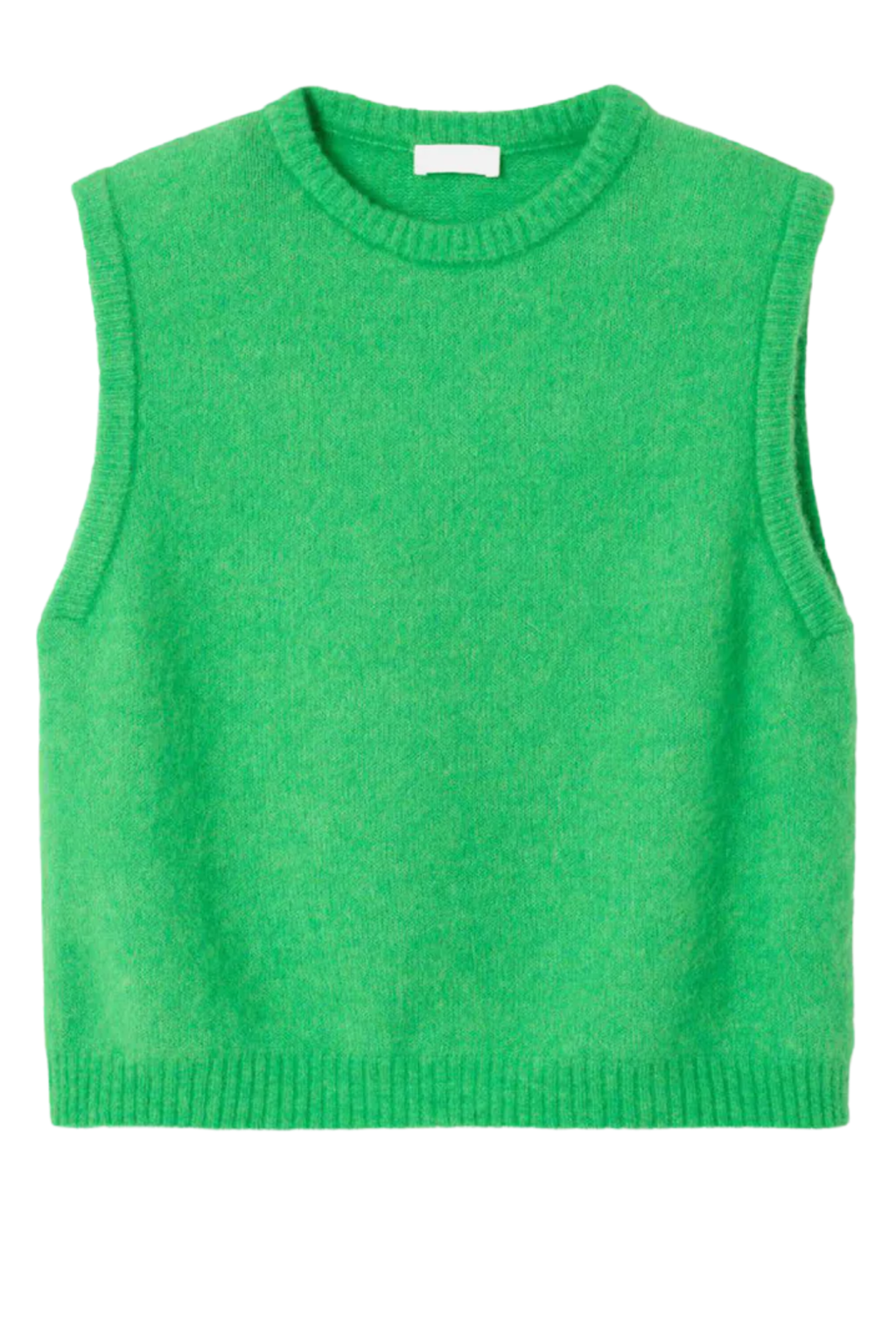 American Vintage Vitow knit vest in jardin chine green. Shop American Vintage at Dotique.
