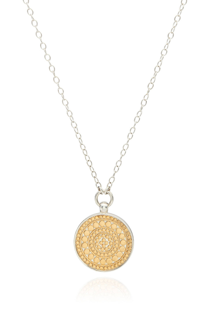 Anna Beck Classic Medium Reversible Disc Pendant 18" - 20" (NK10264 TWT)