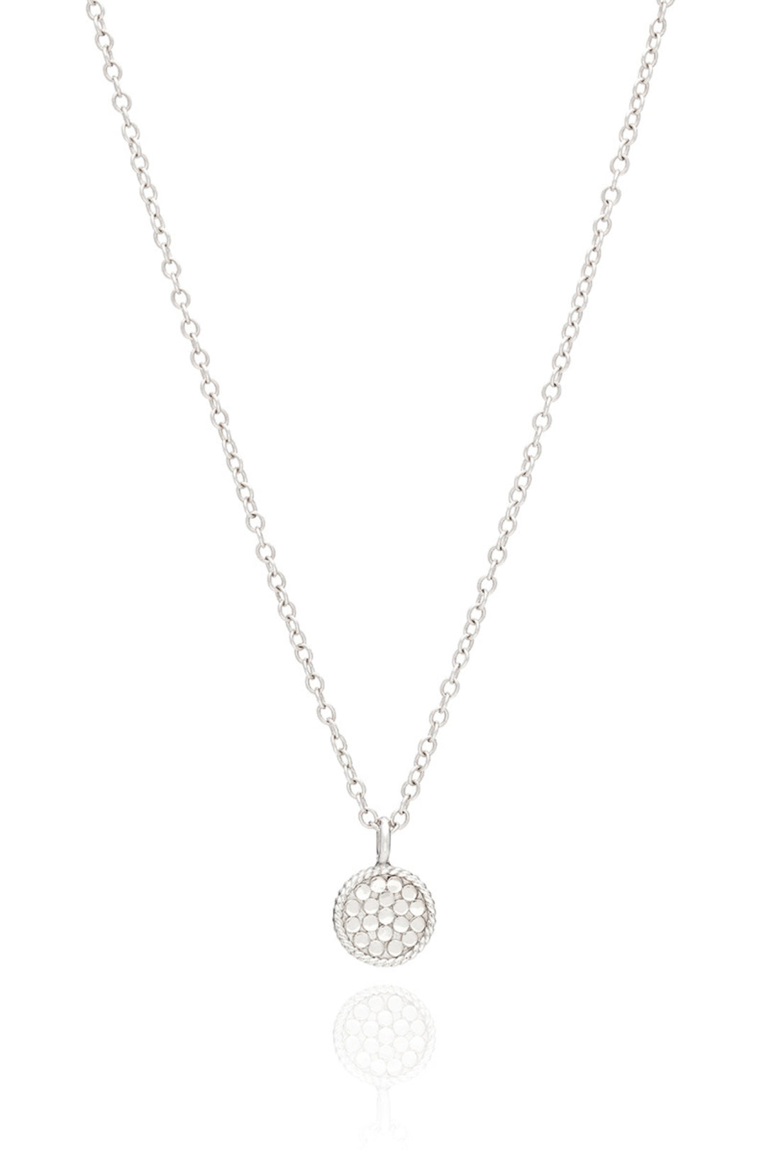 Anna Beck Mini Disc Necklace 16-18 (Reversible) - Gold & Silver (0140N-TWT)