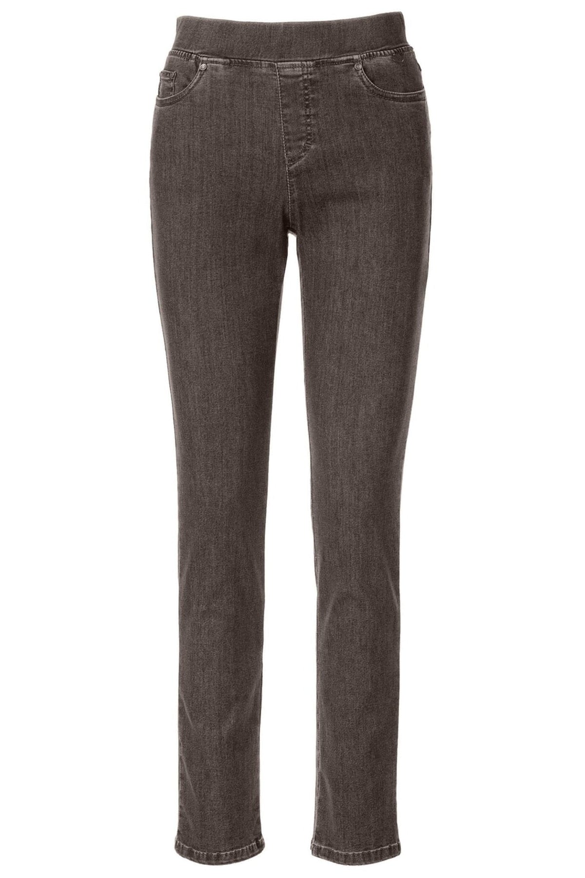 Anna Montana 1001-182 Nougat Angelika Jump-In Slim Jeans, product view 1 – shop Anna Montana at Dotique