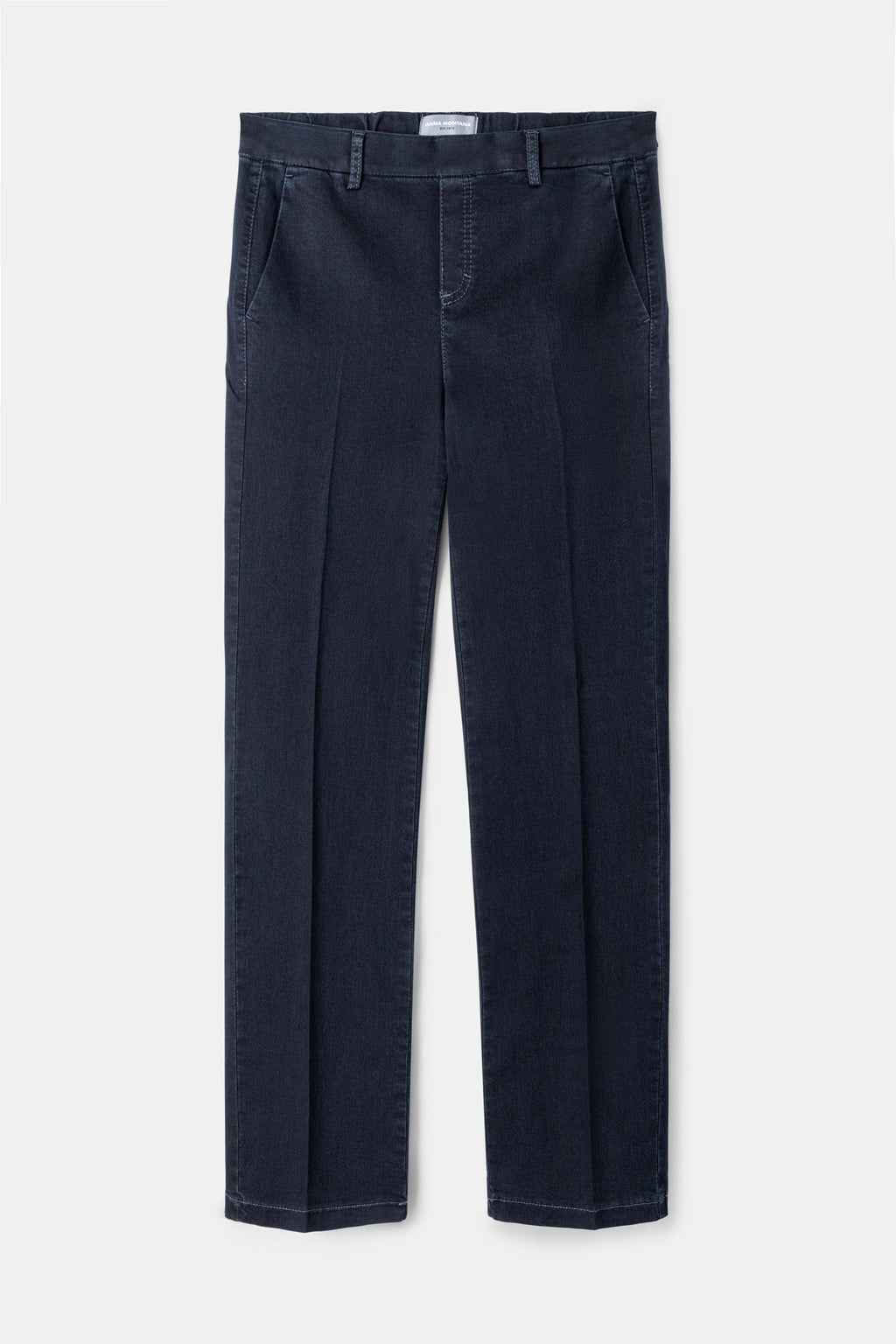 Anna Montana 1045 Mila Wide Flexi Milano Jeans Dark Blue, front product view – shop Anna Montana at Dotique