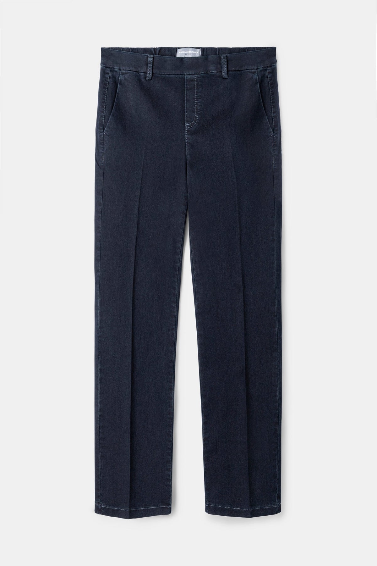 Anna Montana 1045 Mila Wide Flexi Milano Jeans Dark Blue, front product view – shop Anna Montana at Dotique