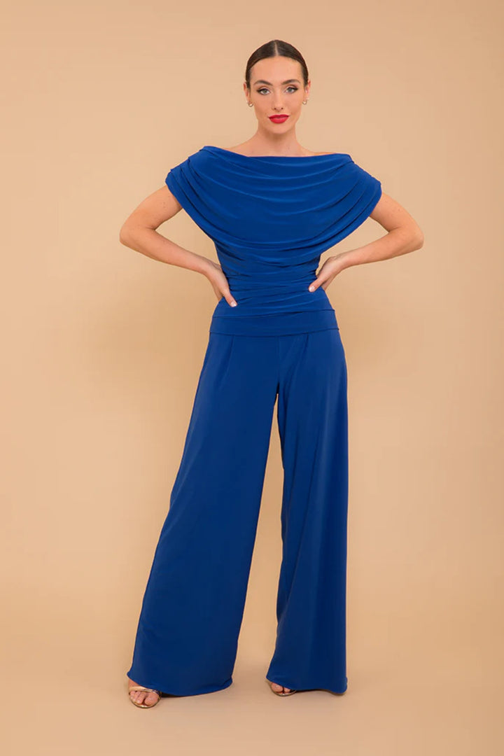 ATOM LABEL Carbon Jumpsuit in Cobalt Blue