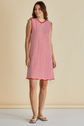 Dotique Betty Basics BB4088 Viola Tank Dress in red and white stripe with tank neckline